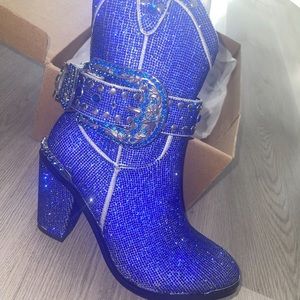 Original DollsKill Rhinestone Cowboy Boots / Size 9 / Never Worn